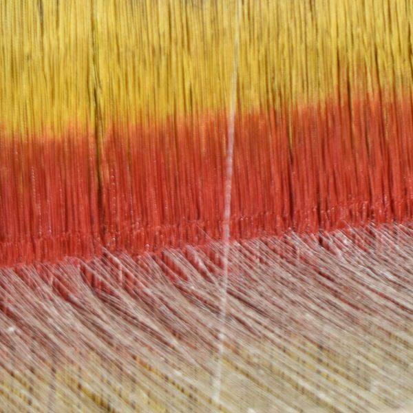 Matka peace silk on the loom